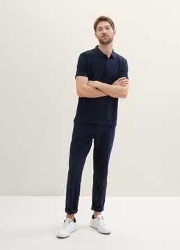 Tom Tailor Basic Polo With Contrast - Dark Blue