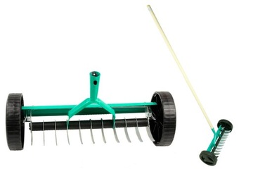 АЭРАТОР РУЧНОЙ Скарификатор на колесах для газона ТРАВА + РУЧКА НА КОЛЕСО