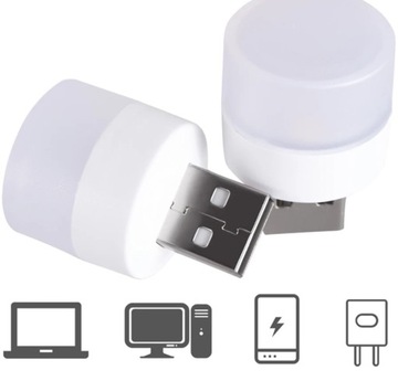 МИНИ-ЛАМПА USB 5В 1Вт LED диод USB ВХОД НОЧНАЯ ЛАМПА БЕЛЫЙ СВЕТ