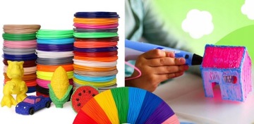 СТЕРЖНИ ДЛЯ 3D-РУЧКИ НИТЬ ДЛЯ ПЕЧАТИ 20 ЦВЕТОВ 100 МЕТРОВ СМЕШАТЬ