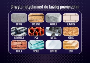 УНИВЕРСАЛЬНЫЙ полимерный монтажный клей для ПВХ БЕТОНА, ПОЛОСКА, очень прочный, 290 мл