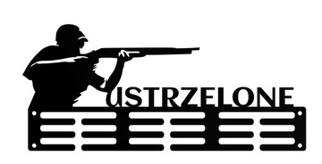 Wieszak na medale strzelec ustrzelone +dystanse