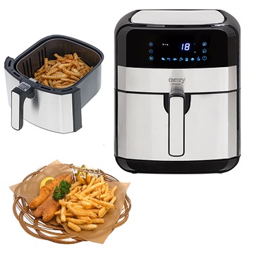 FRYTKOWNICA BEZTŁUSZCZOWA FRYTOWNICA AIR FRYER MISA 5L XL 2500W 9 PROGRAMÓW