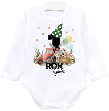 Body PIERWSZE URODZINY ROK ROCZEK FARMA IMIĘ r 92
