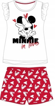 PIŻAMA DZIEWCZĘCA DISNEY MINNIE KR. RĘKAW - 110