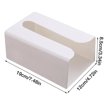 Wall Mounted Tissue Box Adhesive Tissue Shelf Napkin Holder Dispenser Rack