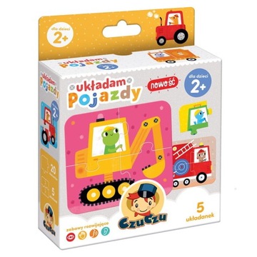 CZUCZU Pierwsze Puzzle Układam pojazdy 2+ Czu Czu