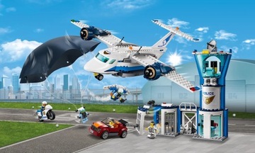 LEGO CITY 60210 База воздушной полиции Самолет Мотоцикл Парашют
