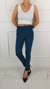 #Lastyczne - брюки - Женские - в ластике - пояс#