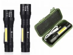 СУПЕРМОЩНЫЙ СВЕТОДИОДНЫЙ ФОНАРЬ COB ZOOM XML T6