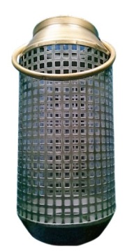 LAMPION LATARNIA CZARNO-ZŁOTA METALOWA