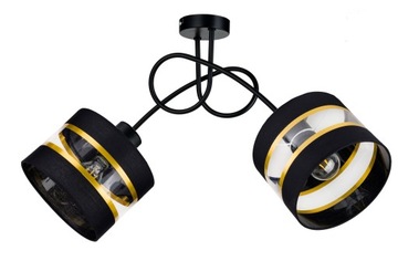 Lampa SUFITOWA żyrandol WISZĄCA LOFT abażur na E27