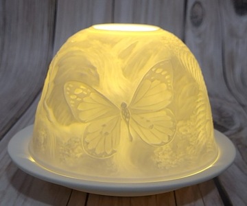 Фарфоровый фонарь в виде лебедей Rosenthal.