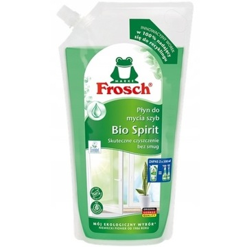 Frosch Płyn do mycia szyb worek 1000ml zapas niemiecki bez smug ekologiczny