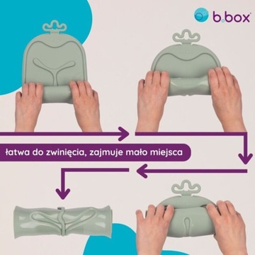 Складной коврик B.box BLW для обучения детей самостоятельному питанию Латте