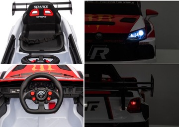 Автомобиль VW RALLY CAR с аккумулятором 12 В, приводом 4x4, светодиодным пультом дистанционного управления, FM-радио