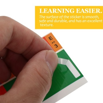 NAKLEJKI NA KCIUK ZE SKAŁĄ FORTEPIANU NOTE MINI