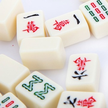 Mahjong Travel Set Портативная традиционная китайская настольная игра для вечеринок
