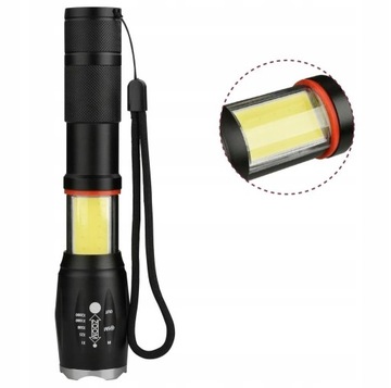 ЗУМ CREE LED ТАКТИЧЕСКИЙ ФОНАРЬ МОЩНЫЙ РЕФЛЕКТОР 5 РЕЖИМОВ 2 светодиода