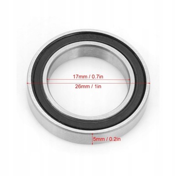 ШАРИКОВЫЙ ПОДШИПНИК 6803 2RS ​​17X26X5MM 1КОМПЛЕКТ=10ШТ.