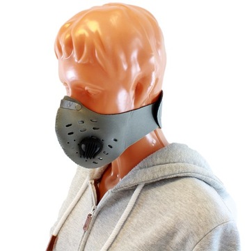 MASKA MASECZKA OCHRONNA SPORTOWA ANTYSMOGOWA FILTR WYMIENNY ZAWÓR AG303C