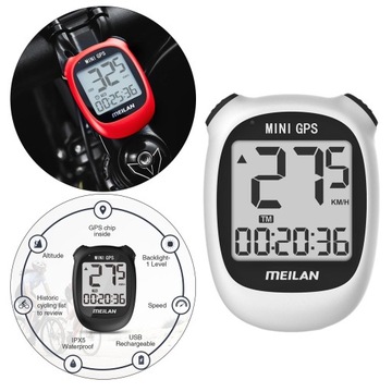 Podświetlenie komputera rowerowego Mini GPS w