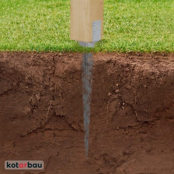 ZESTAW 2X PODSTAWA SŁUPA WBIJANA REGULOWANA WSPORNIK KOTWA PERGOLI 0-120 MM