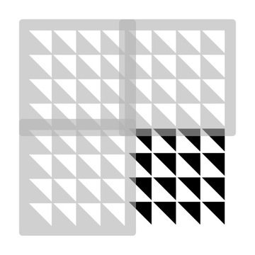 Трафарет для рисования TILES многоразовый 15х15см с геометрическим узором LAVOS