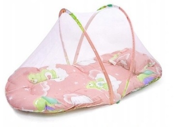 ŁÓŻECZKO TURYSTYCZNE DOSTAWNE SKŁADANE MOSKITIERA