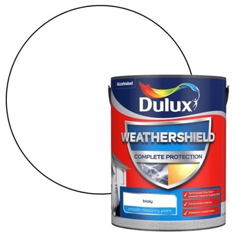 DULUX WEATHERSHIELD COMPLETE PROTECTION BIAŁY 5L FARBA DO ELEWACJI