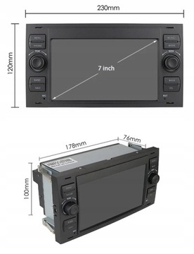 РАДИО 2DIN ANDROID ДЛЯ FORD KUGA MK1 FIESTA FOCUS MONDEO 6/128 ГБ DSP CARPLAY