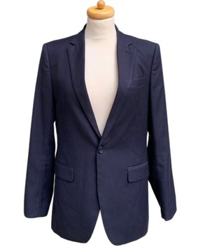 Marynarka Granatowa Dolce&Gabbana Wełniana Wełna 48 Blezer