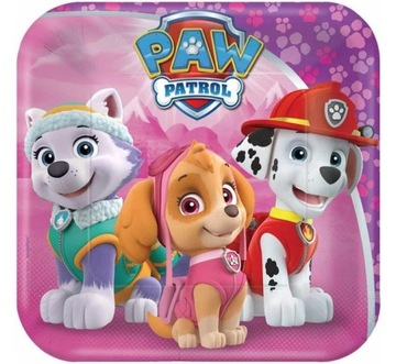 Talerzyki papierowe Psi Patrol Skye&Everest