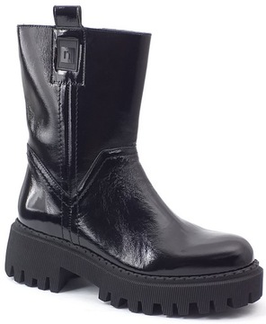 NESSI 22371 BOTKI DAMSKIE TRAPERY BUTY CZARNE 38