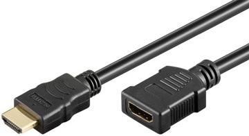 Kabel przedłużacz HDMI typ A Ethernet 0.5m 4K Ultra HD 2160p
