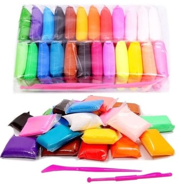 PIANKOLINA MASA PLASTYCZNA PIANKOWA PIANKA PLASTELINA 24SZT