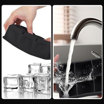 СИЛИКОНОВАЯ ФОРМА ДЛЯ КУБИКОВ ЛЬДА ФОРМА ДЛЯ КУБОВ БОЛЬШАЯ XXL