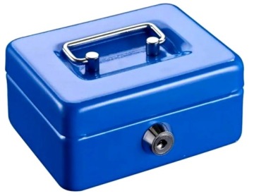 ЗАКРЫВАЕМАЯ МЕТАЛЛИЧЕСКАЯ КАССЕТА ДЛЯ ДЕНЕГ, ЯЩИКА ДЛЯ ДОКУМЕНТОВ и т. д.