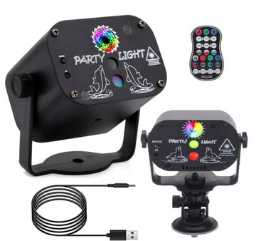 Lampa Dyskotekowa Disco Na Imprezę Domówkę Światła RGB