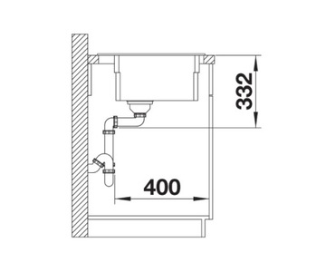 Мойка Blanco Etagon 8 антрацит 525177 автоматическая пробка.