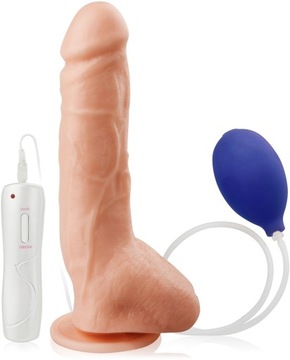 WIBRATOR DILDO Z POMPKĄ I WYTRYSKIEM 10 FUNKCJI