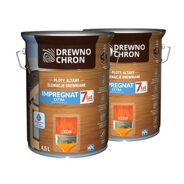 DREWNOCHRON Impregnat do drewna Extra cedr 9l