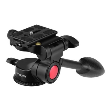 Andoer Aluminum Alloy 3-Way Damping Video Head