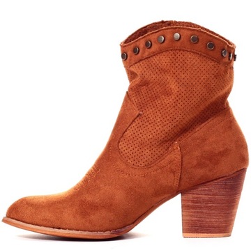 ЖЕНСКИЕ КОВБОЙСКИЕ БОТИНКИ ЗАМШЕВЫЕ ВЫСОКИЕ БОТИНКИ