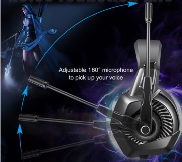 ИГРОВЫЕ НАУШНИКИ С МИКРОФОНОМ ДЛЯ ГЕЙМЕРОВ