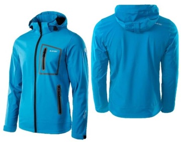 HI-TEC KURTKA MĘSKA SOFTSHELL KAPTUR WIATRÓWKA XL