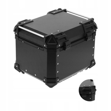 АЛЮМИНИЕВЫЙ ЧЕХОЛ ДЛЯ МОТОЦИКЛА ОБЪЕМОМ 45 Л С КОЖАНОЙ ПОДКЛАДКОЙ SOFT PRACTICAL