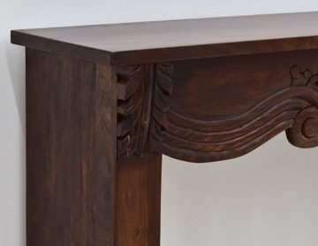 Колониальная консоль, массив дерева, индийский палисандр, ручная резьба.