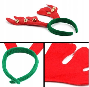 РОГА ОЛЕНЯ, ПОВЯЗКА САНТА-КЛАУСА С КОЛОКОЛЬЧИКАМИ