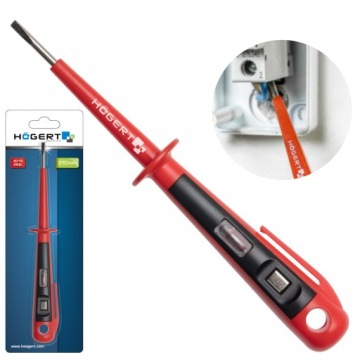 ТЕСТЕР НАПРЯЖЕНИЯ HOGERT НЕОНОВАЯ ТРУБКА ДЛЯ ПРОВОДОВ И РАЗЪЕМОВ HT1S981